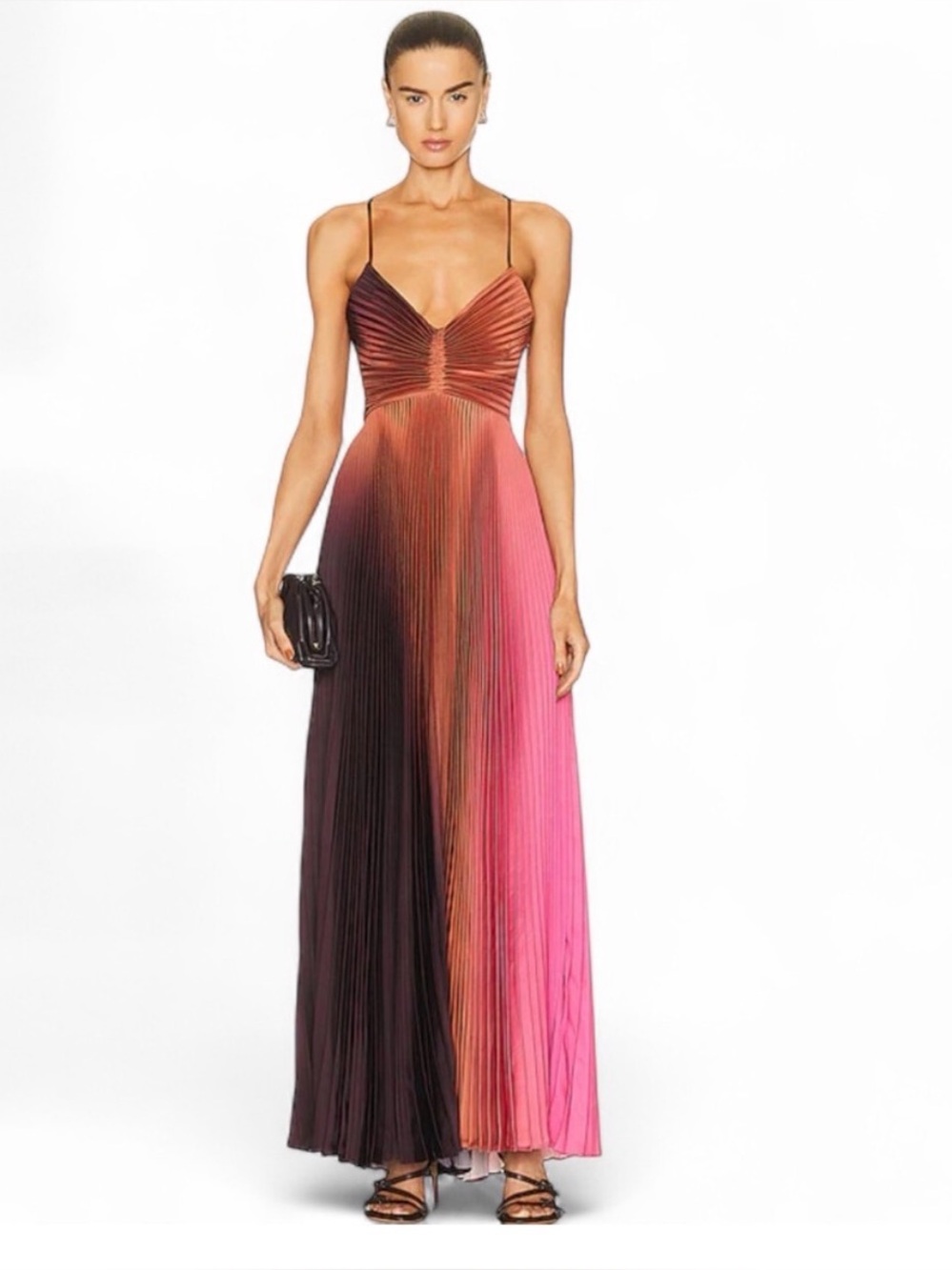A.L.C. Ariya Dress Pink Chocolate Size 2 NWT Flaws Wedding Formal Prom Party